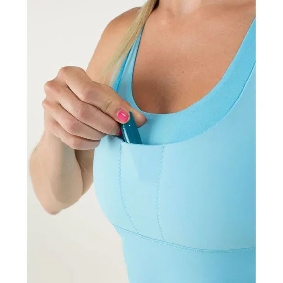 Lululemon Stuff Your Bra Blue Navy Tank Top - Picture 9 of 9